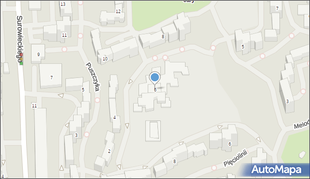 Warszawa, Puszczyka, 6, mapa Warszawy