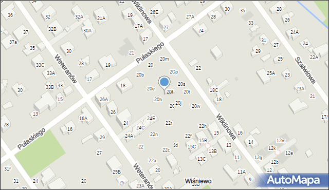 Warszawa, Pułaskiego Kazimierza, gen., 20g, mapa Warszawy