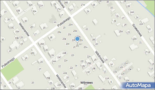 Warszawa, Pułaskiego Kazimierza, gen., 20j, mapa Warszawy