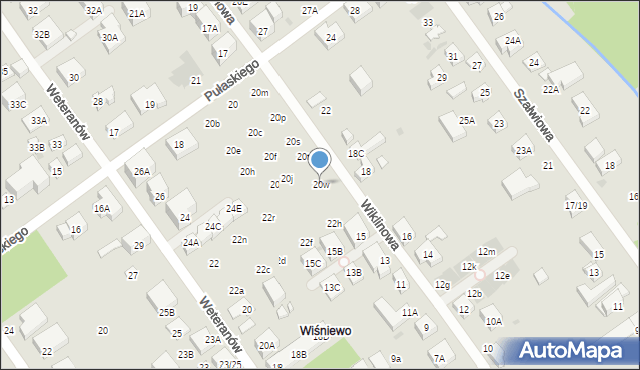 Warszawa, Pułaskiego Kazimierza, gen., 20w, mapa Warszawy