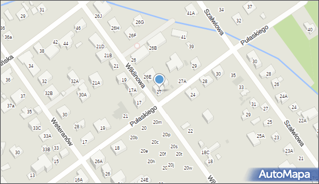 Warszawa, Pułaskiego Kazimierza, gen., 27, mapa Warszawy