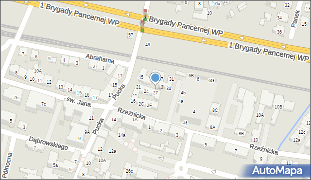 Wejherowo, Pucka, 27b, mapa Wejherowo