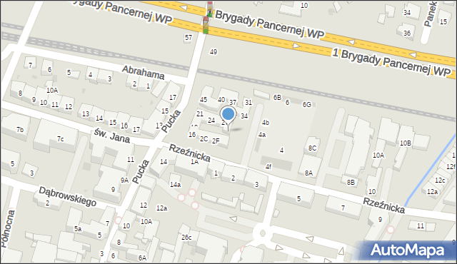 Wejherowo, Pucka, 30, mapa Wejherowo