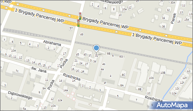 Wejherowo, Pucka, 31, mapa Wejherowo