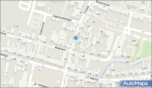 Wejherowo, Pucka, 4, mapa Wejherowo