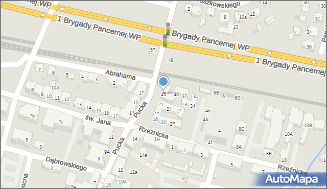 Wejherowo, Pucka, 45, mapa Wejherowo