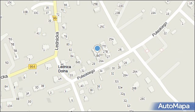 Wieliczka, Pułaskiego Kazimierza, gen., 29C, mapa Wieliczka
