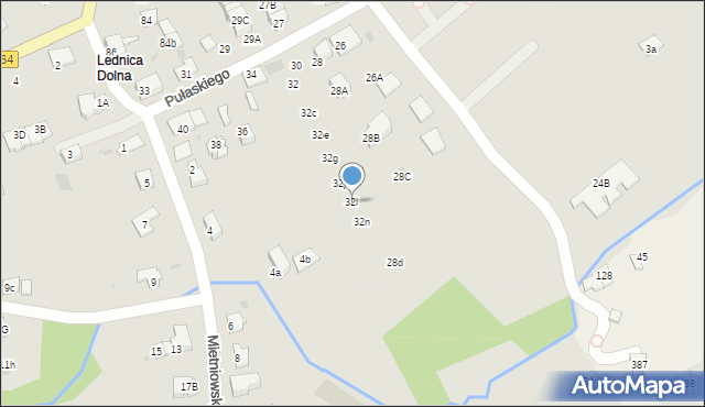 Wieliczka, Pułaskiego Kazimierza, gen., 32l, mapa Wieliczka
