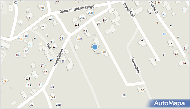 Wilamowice, Pułaskiego Kazimierza, gen., 28b, mapa Wilamowice