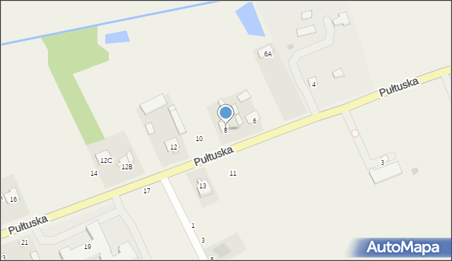 Winnica, Pułtuska, 8, mapa Winnica