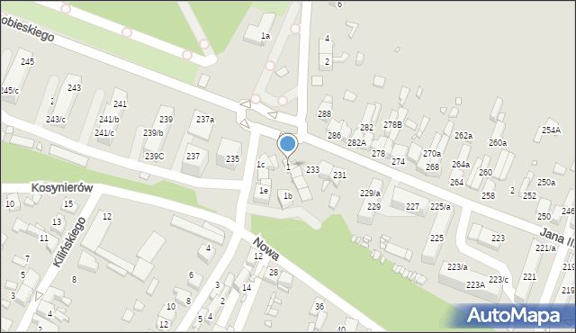 Wojkowice, Pułaskiego, 1, mapa Wojkowice