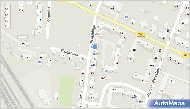 Wołów, Pułaskiego Kazimierza, gen., 16d, mapa Wołów