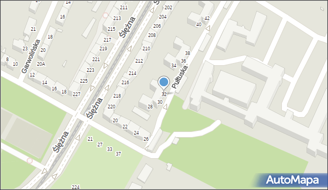 Wrocław, Pułtuska, 32, mapa Wrocławia