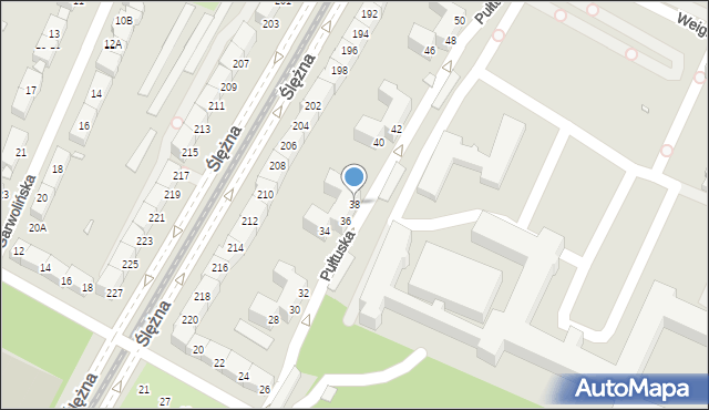 Wrocław, Pułtuska, 38, mapa Wrocławia