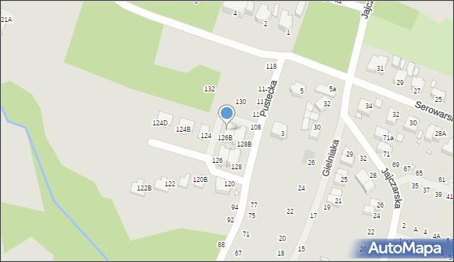 Wrocław, Pustecka, 126C, mapa Wrocławia