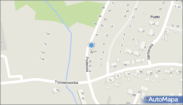 Wrocław, Pustecka, 49, mapa Wrocławia