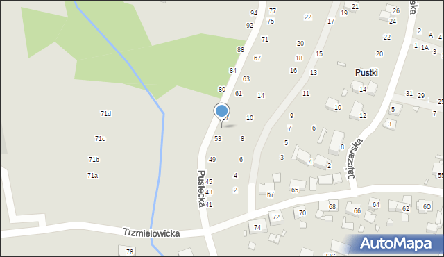 Wrocław, Pustecka, 55, mapa Wrocławia