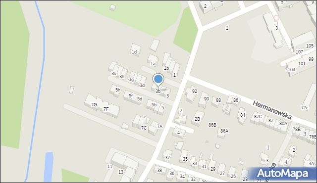 Wrocław, Pucka, 3b, mapa Wrocławia