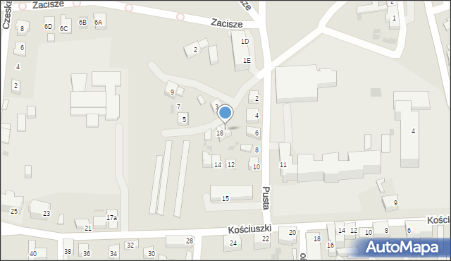 Wschowa, Pusta, 20, mapa Wschowa