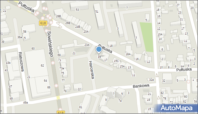 Wyszków, Pułtuska, 19, mapa Wyszków