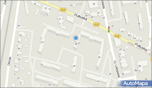 Wyszków, Pułtuska, 25, mapa Wyszków