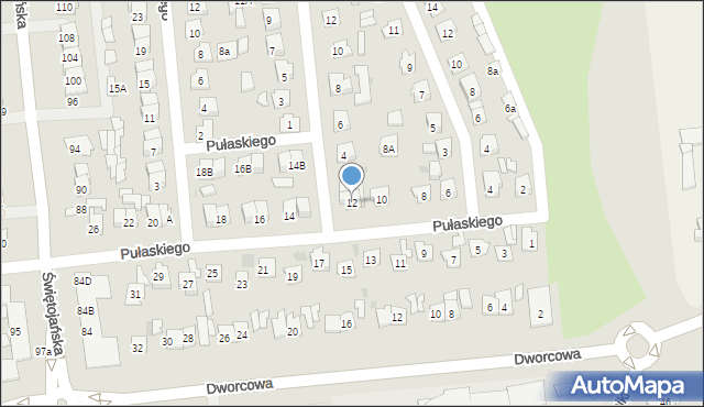 Wyszków, Pułaskiego Kazimierza, gen., 12, mapa Wyszków
