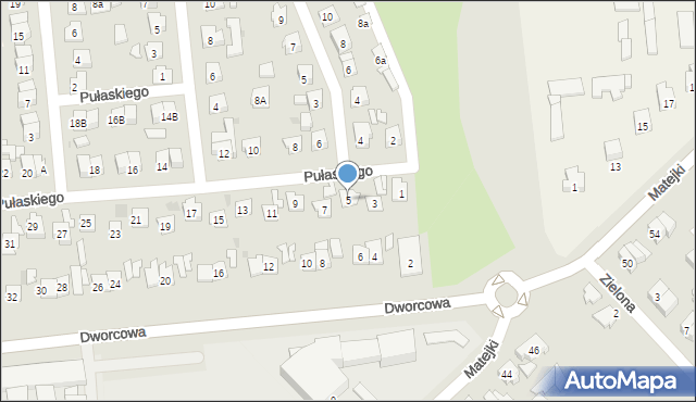 Wyszków, Pułaskiego Kazimierza, gen., 5, mapa Wyszków