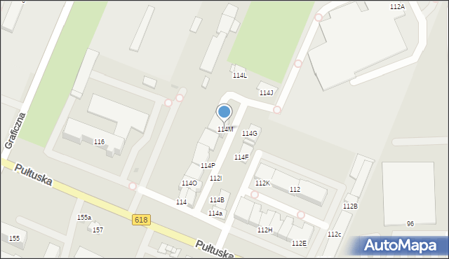 Wyszków, Pułtuska, 114M, mapa Wyszków