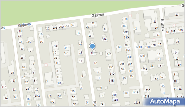 Ząbki, Pułaskiego Kazimierza, gen., 14, mapa Ząbki