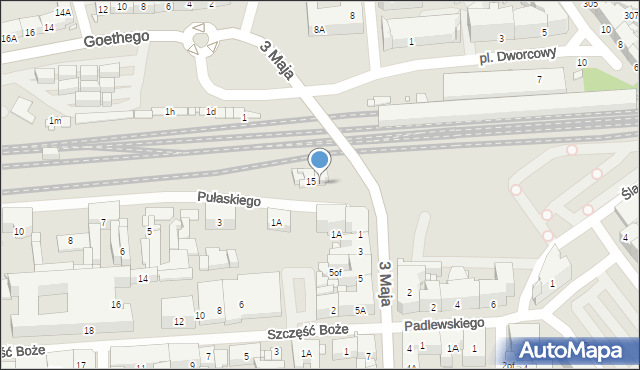 Zabrze, Pułaskiego Kazimierza, gen., 15a, mapa Zabrza