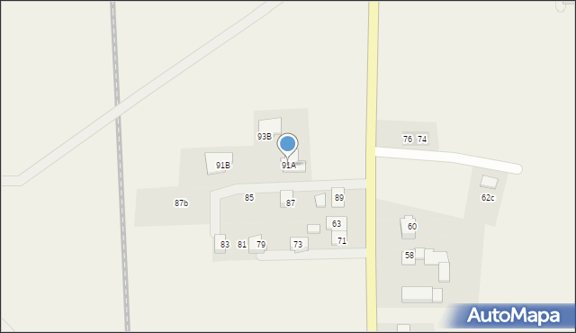 Żelistrzewo, Pucka, 91A, mapa Żelistrzewo