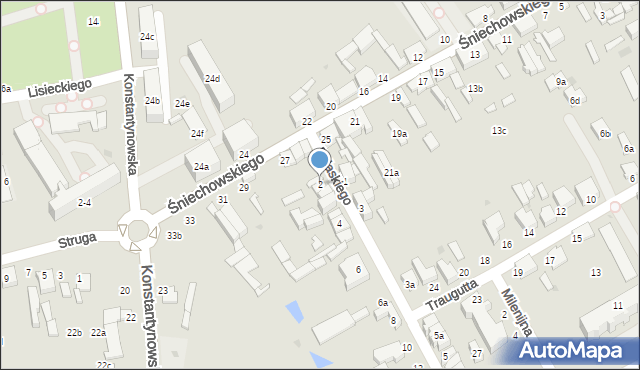 Zgierz, Pułaskiego Kazimierza, gen., 2, mapa Zgierz