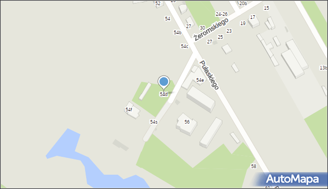 Zgierz, Pułaskiego Kazimierza, gen., 54d, mapa Zgierz