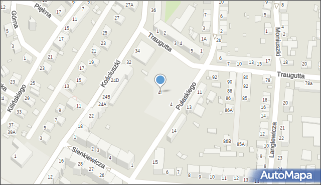 Zgorzelec, Pułaskiego Kazimierza, gen., 4l, mapa Zgorzelec