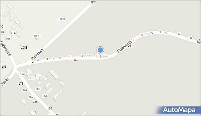 Żyrardów, Pustynna, 20, mapa Żyrardów