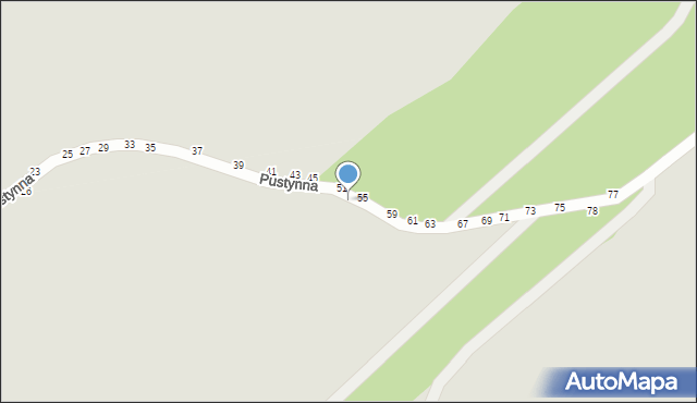 Żyrardów, Pustynna, 54, mapa Żyrardów