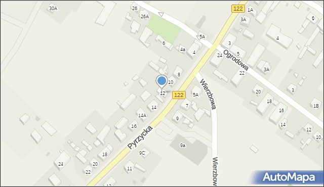 Dolice, Pyrzycka, 12, mapa Dolice