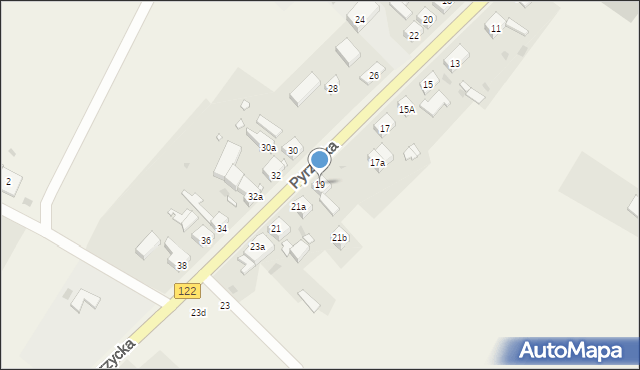 Dolice, Pyrzycka, 19, mapa Dolice