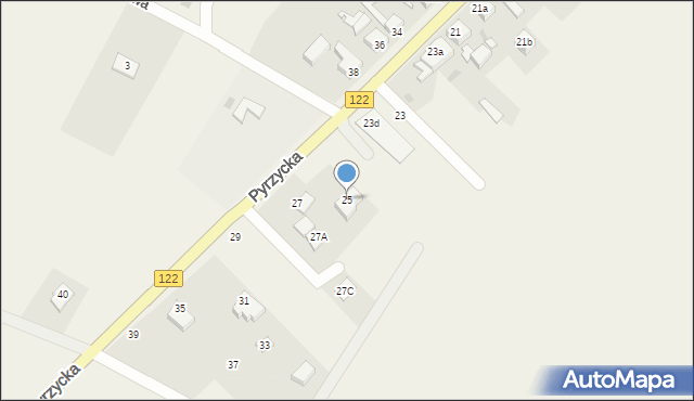 Dolice, Pyrzycka, 25, mapa Dolice