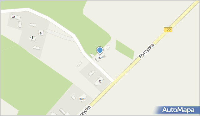 Dolice, Pyrzycka, 52, mapa Dolice