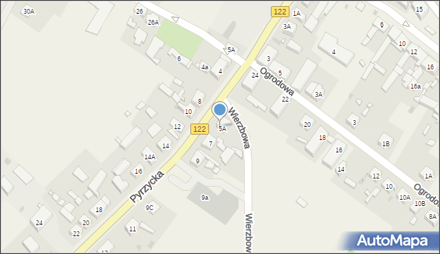 Dolice, Pyrzycka, 7b, mapa Dolice