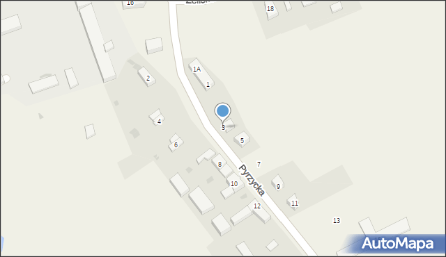 Gardno, Pyrzycka, 3, mapa Gardno