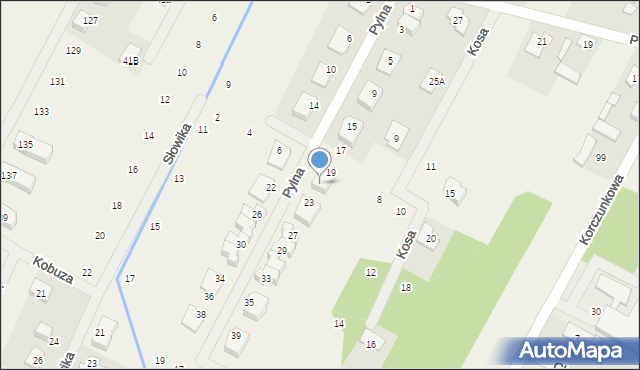 Głosków, Pylna, 21, mapa Głosków