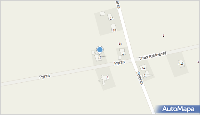 Gwizdaj, Pyrza Michała, wójta, 2, mapa Gwizdaj