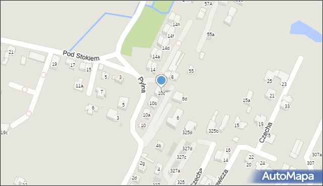 Kraków, Pylna, 10c, mapa Krakowa