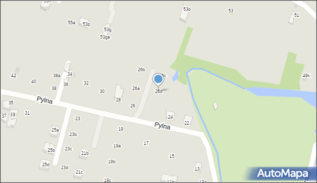 Kraków, Pylna, 26d, mapa Krakowa