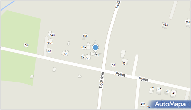 Kraków, Pylna, 56, mapa Krakowa