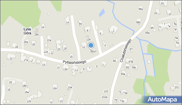 Kraków, Pytlasińskiego Władysława, 10A, mapa Krakowa