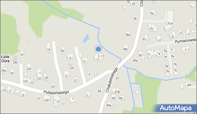 Kraków, Pytlasińskiego Władysława, 2, mapa Krakowa