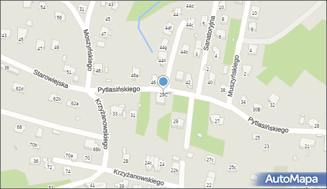 Kraków, Pytlasińskiego Władysława, 29C, mapa Krakowa